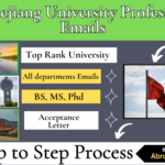 Zhejiang University Professor Emails