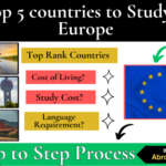 Top 5 destinations to study in Europe